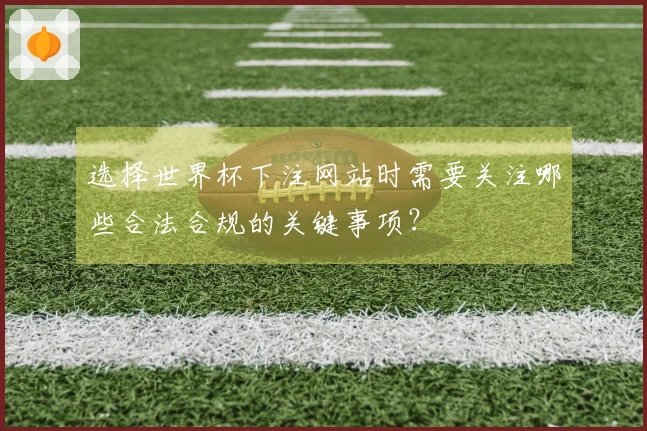 选择世界杯下注网站时需要关注哪些合法合规的关键事项？