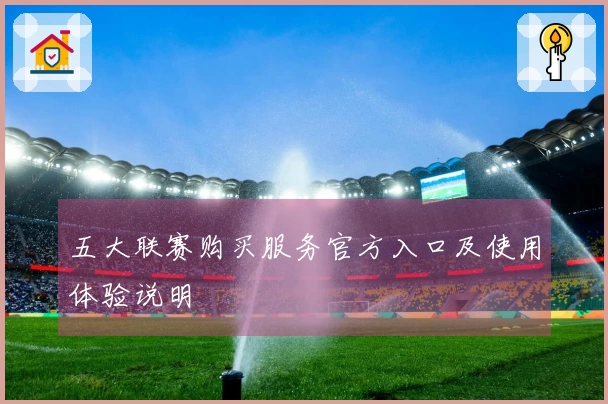 五大联赛购买服务官方入口及使用体验说明